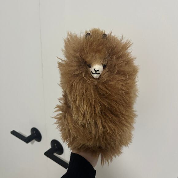 Alpaca Real Fur Stuffed Animal - Picture 2 of 4